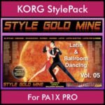 StyleGoldMine By PK Vol. 5  - Latin Ballroom Dancing - 65 Styles for KORG PA1X PRO in STY format