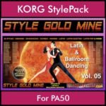 StyleGoldMine By PK Vol. 5  - Latin Ballroom Dancing - 65 Styles for KORG PA50 in STY format