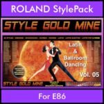 StyleGoldMine By PK Vol. 5 - Latin Ballroom Dancing - 65 Styles for ROLAND E86 in STL format