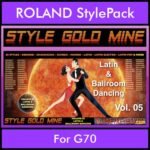 StyleGoldMine By PK Vol. 5  - Latin Ballroom Dancing - 65 Styles for ROLAND G70 in STL format
