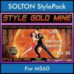 StyleGoldMine By PK Vol. 5  - Latin Ballroom Dancing - 65 Styles for SOLTON MS60 in PAT format