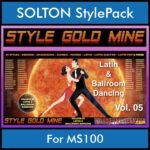 StyleGoldMine By PK Vol. 5  - Latin Ballroom Dancing - 65 Styles for SOLTON MS100 in PAT format