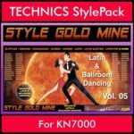 StyleGoldMine By PK Vol. 5  - Latin Ballroom Dancing - 65 Styles for TECHNICS KN7000 in CMP format