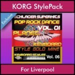 StyleGoldMine By PK Vol. 6  - Dance Pop Rock 1 - 60 Styles / Song Styles for KORG Liverpool in STY format
