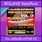 StyleGoldMine By PK Vol. 6  - Dance Pop Rock 1 - 60 Styles / Song Styles for ROLAND ATELIER AT900 V2 in STL format