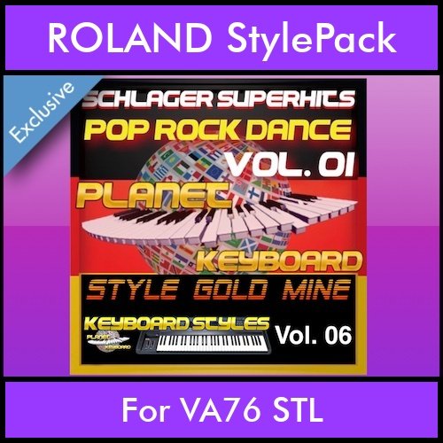 StyleGoldMine By PK Vol. 6  - Dance Pop Rock 1 - 60 Styles / Song Styles for ROLAND VA76 STL in STL format StyleGoldMine By PK Vol. 6  - Dance Pop Rock 1 - 60 Styles / Song Styles for ROLAND VA76 STL in STL format