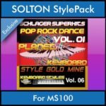 StyleGoldMine By PK Vol. 6  - Dance Pop Rock 1 - 60 Styles / Song Styles for SOLTON MS100 in PAT format