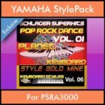 StyleGoldMine By PK Vol. 6  - Dance Pop Rock 1 - 60 Styles / Song Styles for YAMAHA PSRA3000 in STY format