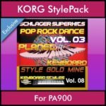 StyleGoldMine By PK Vol. 8  - Dance Pop Rock 3 - 60 Styles / Song Styles for KORG PA900 in STY format