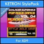 StyleGoldMine By PK Vol. 9  - Dance Pop Rock 4 - 60 Styles / Song Styles for KETRON XD9 in PAT format