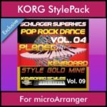 StyleGoldMine By PK Vol. 9  - Dance Pop Rock 4 - 60 Styles / Song Styles for KORG microArranger in STY format