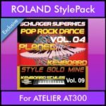 StyleGoldMine By PK Vol. 9  - Dance Pop Rock 4 - 60 Styles / Song Styles for ROLAND ATELIER AT300 in STL format