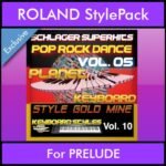 StyleGoldMine By PK Vol. 10  - Dance Pop Rock 5 - 60 Styles / Song Styles for ROLAND PRELUDE in STL format