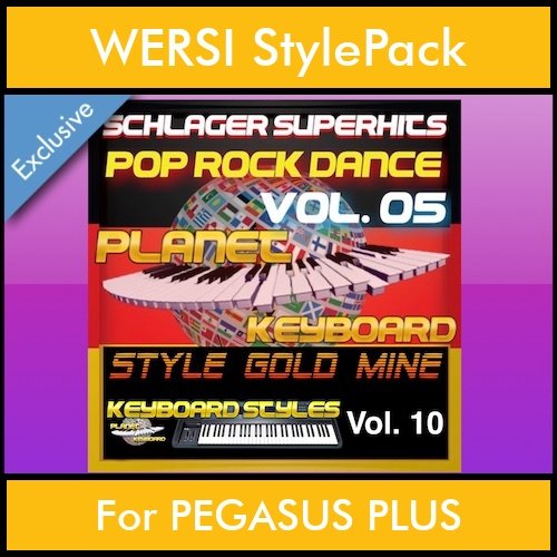 StyleGoldMine By PK Vol. 10  - Dance Pop Rock 5 - 60 Styles / Song Styles for WERSI PEGASUS PLUS in STE format StyleGoldMine By PK Vol. 10  - Dance Pop Rock 5 - 60 Styles / Song Styles for WERSI PEGASUS PLUS in STE format