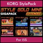StyleGoldMine By PK Extended GIGAPACK Vol. 1  - Vol. 01 to Vol. 05 and BackToThe80s - 428 Styles / 21 Song Styles for KORG I5S in STY format