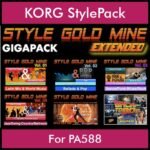 StyleGoldMine By PK Extended GIGAPACK Vol. 1  - Vol. 01 to Vol. 05 and BackToThe80s - 428 Styles / 21 Song Styles for KORG PA588 in STY format