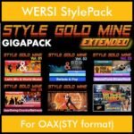 StyleGoldMine By PK Extended GIGAPACK Vol. 1  - Vol. 01 to Vol. 05 and BackToThe80s - 428 Styles / 21 Song Styles for WERSI OAX(STY format) in STY format