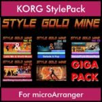StyleGoldMine By PK GIGAPACK STYLEGOLDMINE Vol. 1  - Vol. 01 to Vol. 05 - 428 Styles for KORG microArranger in STY format