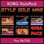 StyleGoldMine By PK GIGAPACK STYLEGOLDMINE Vol. 1  - Vol. 01 to Vol. 05 - 428 Styles for KORG PA700 in STY format