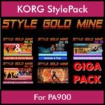 StyleGoldMine By PK GIGAPACK STYLEGOLDMINE Vol. 1  - Vol. 01 to Vol. 05 - 428 Styles for KORG PA900 in STY format