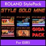 StyleGoldMine By PK GIGAPACK STYLEGOLDMINE Vol. 1  - Vol. 01 to Vol. 05 - 428 Styles for ROLAND EXR5 in STL format
