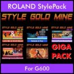 StyleGoldMine By PK GIGAPACK STYLEGOLDMINE Vol. 1  - Vol. 01 to Vol. 05 - 428 Styles for ROLAND G600 in STL format