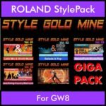 StyleGoldMine By PK GIGAPACK STYLEGOLDMINE Vol. 1  - Vol. 01 to Vol. 05 - 428 Styles for ROLAND GW8 in STL format