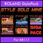 StyleGoldMine By PK GIGAPACK STYLEGOLDMINE Vol. 1  - Vol. 01 to Vol. 05 - 428 Styles for ROLAND KR117 in STL format