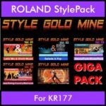 StyleGoldMine By PK GIGAPACK STYLEGOLDMINE Vol. 1  - Vol. 01 to Vol. 05 - 428 Styles for ROLAND KR177 in STL format