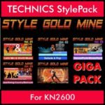 StyleGoldMine By PK GIGAPACK STYLEGOLDMINE Vol. 1  - Vol. 01 to Vol. 05 - 428 Styles for TECHNICS KN2600 in CMP format
