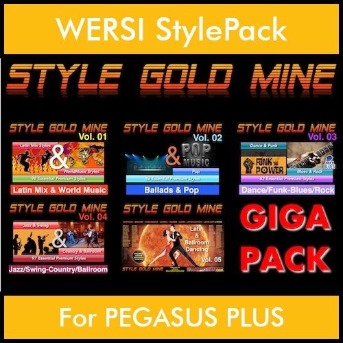StyleGoldMine By PK GIGAPACK STYLEGOLDMINE Vol. 1  - Vol. 01 to Vol. 05 - 428 Styles for WERSI PEGASUS PLUS in STE format StyleGoldMine By PK GIGAPACK STYLEGOLDMINE Vol. 1  - Vol. 01 to Vol. 05 - 428 Styles for WERSI PEGASUS PLUS in STE format