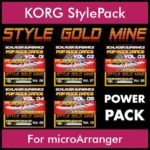 StyleGoldMine By PK POWERPACK STYLEGOLDMINE Vol. 1  - Vol. 06 to Vol. 10 - 300 Styles / Song Styles for KORG microArranger in STY format