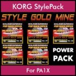 StyleGoldMine By PK POWERPACK STYLEGOLDMINE Vol. 1  - Vol. 06 to Vol. 10 - 300 Styles / Song Styles for KORG PA1X in STY format