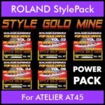 StyleGoldMine By PK POWERPACK STYLEGOLDMINE Vol. 1  - Vol. 06 to Vol. 10 - 300 Styles / Song Styles for ROLAND ATELIER AT45 in STL format