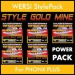 StyleGoldMine By PK POWERPACK STYLEGOLDMINE Vol. 1  - Vol. 06 to Vol. 10 - 300 Styles / Song Styles for WERSI PHONX PLUS in STE format