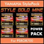 StyleGoldMine By PK POWERPACK STYLEGOLDMINE Vol. 1  - Vol. 06 to Vol. 10 - 300 Styles / Song Styles for YAMAHA PSROR700 in STY format
