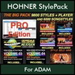 The BIG Pack By PK Incl. GSC NEXTGEN PRO 9800 Styles With Style Player Vol. 1  - 15800 Styles Splitted into - 9800 Styles and 6000 Song Styles for HOHNER ADAM in STL format