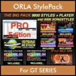 The BIG Pack By PK Incl. GSC NEXTGEN PRO 9800 Styles With Style Player Vol. 1  - 15800 Styles Splitted into - 9800 Styles and 6000 Song Styles for ORLA GT SERIES in STL format