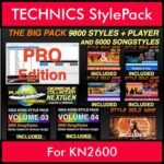 The BIG Pack By PK Incl. GSC NEXTGEN PRO 9800 Styles With Style Player Vol. 1  - 15800 Styles Splitted into - 9800 Styles and 6000 Song Styles for TECHNICS KN2600 in CMP format