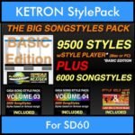 The Big Song Style Pack By PK Incl. GSC NEXTGEN BASIC 9500 Styles With Style Player Vol. 1  - 15500 Styles Splitted into - 9500 Styles and 6000 Song Styles for KETRON SD60 in KST format