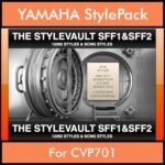 StyleVault Series By PK Vol. 1  - StyleVault SFF1-SFF2 - 8755 Styles / 3537 Song Styles for YAMAHA CVP701 in STY format