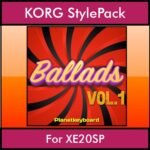 The Greatest Styles By PK Vol. 01  - Ballads Vol. 01 - 60 Styles / Song Styles for KORG XE20SP in STY format