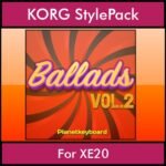 The Greatest Styles By PK Vol. 02  - Ballads Vol. 02 - 60 Styles / Song Styles for KORG XE20 in STY format