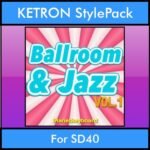 The Greatest Styles By PK Vol. 04  - Ballroom and Jazz Vol. 01 - 60 Styles / Song Styles for KETRON SD40 in KST format
