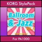 The Greatest Styles By PK Vol. 04  - Ballroom and Jazz Vol. 01 - 60 Styles / Song Styles for KORG PA1000 in STY format