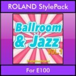 The Greatest Styles By PK Vol. 04  - Ballroom and Jazz Vol. 01 - 60 Styles / Song Styles for ROLAND E100 in STL format