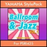 The Greatest Styles By PK Vol. 04  - Ballroom and Jazz Vol. 01 - 60 Styles / Song Styles for YAMAHA PSRI425 in STY format
