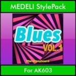 The Greatest Styles By PK Vol. 05  - Blues Vol. 01 - 60 Styles / Song Styles for MEDELI AK603 in STY format