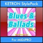 The Greatest Styles By PK Vol. 06  - Blues and Ballads Vol. 01 - 60 Styles / Song Styles for KETRON MIDJPRO in KST format