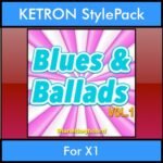 The Greatest Styles By PK Vol. 06  - Blues and Ballads Vol. 01 - 60 Styles / Song Styles for KETRON X1 in PAT format